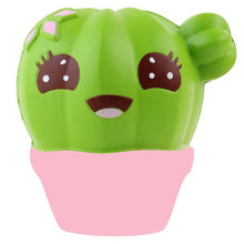 Load image into Gallery viewer, Jumbo Cute Cactus Squishy Simulation Plant Slow Rising Soft Squeeze Toy Cream Scented Stress Relief for Kid Xmas Fun Gift