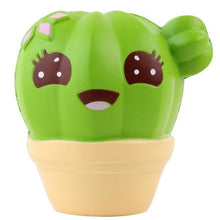 Load image into Gallery viewer, Jumbo Cute Cactus Squishy Simulation Plant Slow Rising Soft Squeeze Toy Cream Scented Stress Relief for Kid Xmas Fun Gift